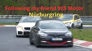 Nurburgring BTG Bmw M140I XDrive on Continental SportContact™ 7 Behind 925MOTOR in his megane [upl. by Kcerred783]