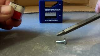 How to demagnetize a Screwdriver [upl. by Hsiri]