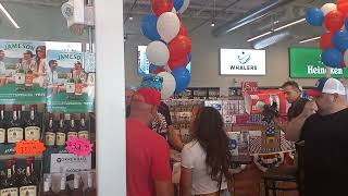 Hulk Hogan Arrival  Christys Liquors in Cranston RI [upl. by Litch622]