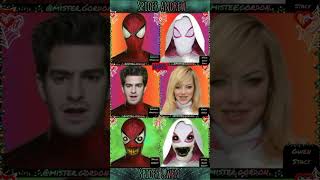 SpiderMan Andrew Garfield Vs SpiderGwen Emma Stone shorts YouTube [upl. by Airetak752]