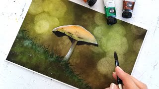 VERY EASY WATERCOLOR BOKEH tutorial no one told you about  shorts [upl. by Anoit60]