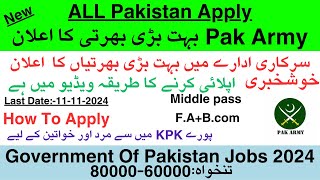 Pak Army Jobs in PakistanJobs in Pakistan 2024 jobs 2024 November jobs [upl. by Strage770]