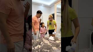 She saved dad from moms rage 🥴🤣 LeoNata family shorts [upl. by Jonis]