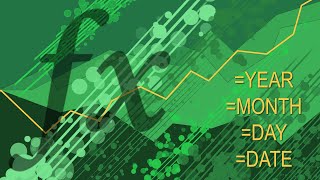 Excel Functions 101  Year Month Day Date [upl. by Alomeda]