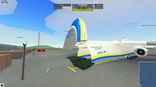 Flying the new An225 in PTFS Roblox [upl. by Adnolor]