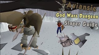 OSRS God Wars Dungeon Aviansies Slayer Guide 2017 [upl. by Eveivenej]