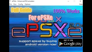 ePSXe Full Guide For 100 Working [upl. by Araem]