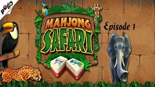 Pogo Games  Mahjong Safari  Episode 1  Hard Difficulty 1 [upl. by Ahsinnod833]