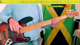 Give Thanks And Praises  Bob Marley Aston Barrett Bass Cover  TABS [upl. by Clementine701]