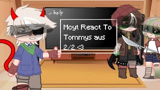 mcyt react to tommy aus  22 will not continuenot cannon [upl. by Chauncey566]