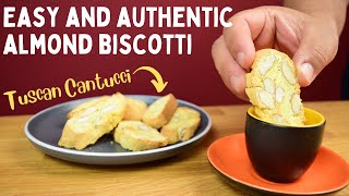 Make Biscotti Like An Italian Authentic Tuscan cantucci recipe [upl. by Atteugram]