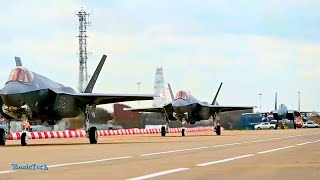 RAF Lakenheath F35 Arrival  Royal Air Forces Main Air Base [upl. by Fredia]