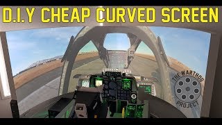 DIY Cheap Curved Projector Screen for the Flight Sim [upl. by Jerrylee]