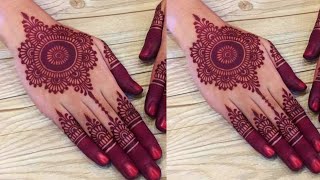 Easy Gol Tikki Mehndi Design For Beginners  Bridal Arabic Flower Mehndi Design  Simple Mehndi [upl. by Naz]