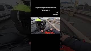 POLİS MOTORCUNUN ÖNÜNÜ KESTİ motovlog [upl. by Oiluarb]