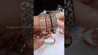 Silk thread kada  Silk thread bangles  Silk thread kundan kada  Wedding return gift  Return gift [upl. by Tumer]