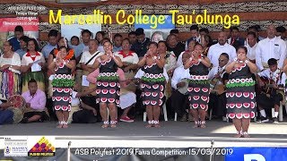 ASB Polyfest 2019 Marcellin College Tauolunga [upl. by Yditsahc]