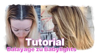 In 90 Min BLONDE👱‍♀️STRÄHNEN❤ nach BALAYAGE  Anleitung zum selber machen  Friseurmeisterin Monja [upl. by Avehsile]