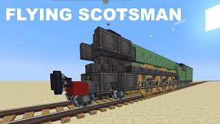 Minecraft Create Mod Train Build  Flying Scotsman [upl. by Coney]