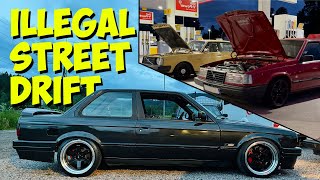 ILLEGAL BMW amp VOLVO TURBO STREET DRIFTING SWEDEN [upl. by Berkman639]