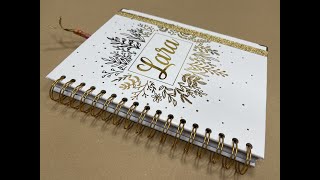 Agenda personalizada con portada y contraportada enmicada [upl. by Weywadt20]