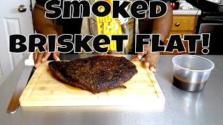 Smoked Brisket Flat Recipe for Beginners  BBQ Beef Brisket [upl. by Hagai137]