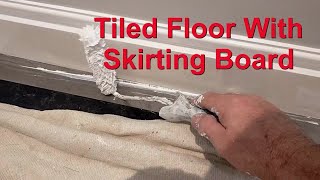 How To Repair And Paint Water Damaged MDF Skirting Board [upl. by Ehcadroj]