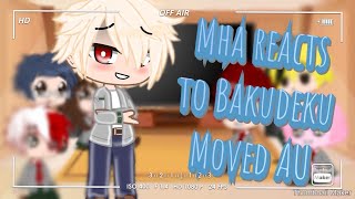 Mha reacts to BakudekuMoved AURead Description [upl. by Cini]