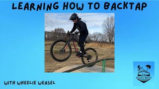 Learning how to backtap a jump with WheelieWeasel [upl. by Rurik]