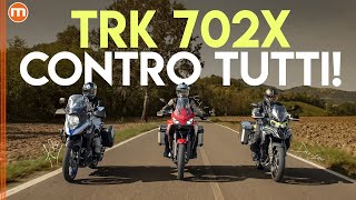 Crossover Entry Level 2023  Benelli TRK 702X vs Moto Morini XCape 650 e Suzuki VStrom 650 XT [upl. by Levitan]