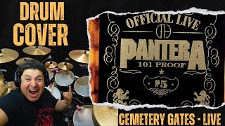 Pantera  Cemetery Gates Live  Drum Cover [upl. by Hermosa]