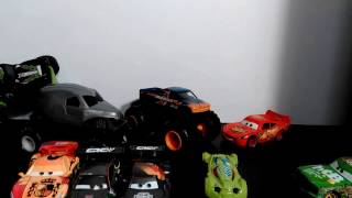 Disney Cars Mini Adventures Lightning McQueen Monster Truck Rally [upl. by Yatnuhs]