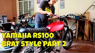 Yamaha RS 100 Brat Style Part 2 [upl. by Esital84]