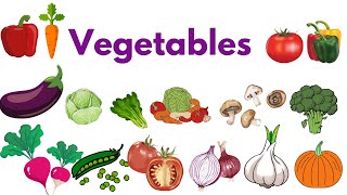 vegetables name learn vegetables name english vocabularyCrescent english kids tv [upl. by Derfla]