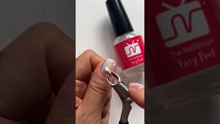 How to remove nail extensions at home 💅😍🥰 shorts nails viralshort nailextension [upl. by Kcirrad]