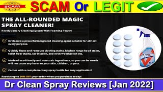 Drclean Reviews  Dr Clean Spray Reviews  Watch Full Details Dr Clean Spray Is Scam Or Legit [upl. by Ecinnahs455]