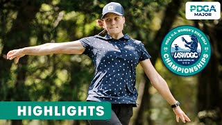 Round 1 Highlights  2023 United States Womens Disc Golf Championships [upl. by Ainniz920]