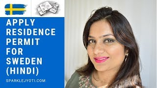 HOW TO APPLY RESIDENCE PERMIT FOR SWEDEN FROM INDIA  भारत से स्वीडन के लिए आवेदन करने का तरीका [upl. by Aketal]