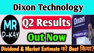 Dixon Q2 Results 2025  Dixon Results Today  Dixon results  Dixon technologies share latest news [upl. by Tove]