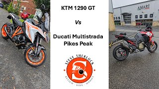 Review KTM 1290 GT vs Multistrada V4S Pikes Peak [upl. by Darnall185]