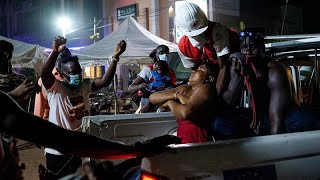 Police disperse opposition rally in The Gambia [upl. by Adin]