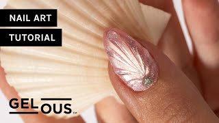 How To Use Rubber Top Coat To Paint 3D Seashells  Gel Nail Art Tutorial  Gelous Gel Nail Polish [upl. by Gnep]