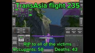 TransAsia flight 235 in Turboprop flight simulator [upl. by Anemolihp661]