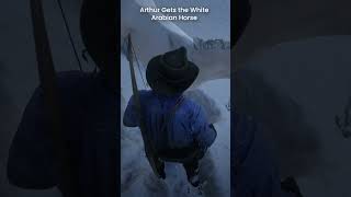 Arthur Gets the White Arabian Horse  RDR2 rdr2 reddeadredemption2 arthurmorgan shorts [upl. by Massey]