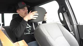 SEAT COVER INSTALL ON A RAM 3500 HEAVY DUTY [upl. by Dranyam]