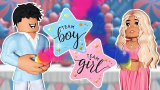 💙Is It a BOY or GIRL💗HOSTING our BABY SHOWER👶 Bloxburg Roleplay [upl. by Anelim]