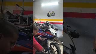 Yamaha R15 v3 handle ball bearing change 🧑‍🔧mrmechanic yamahar15v3 mrmechanic wheeliebar [upl. by Hayidah720]