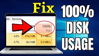 How to Fix 100 DISK USAGE in Windows 1011 in 2024 [upl. by Annuahs]