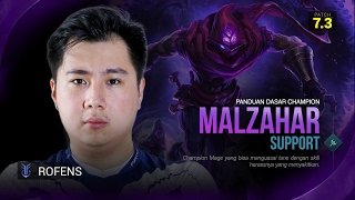 KelasLOL bersama Rofens  Malzahar Support Patch 73 [upl. by Dnalon]