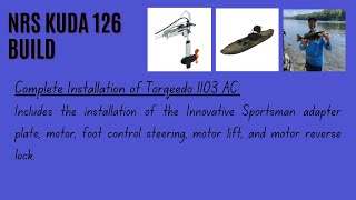 NRS KUDA 126  Complete installation of Torqeedo 1103 AC [upl. by Orsa78]